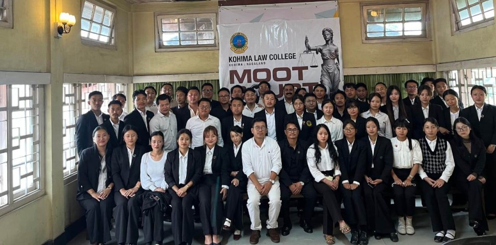 Faculty and students of Kohima Law College during the moot court exercise held in Kohima.